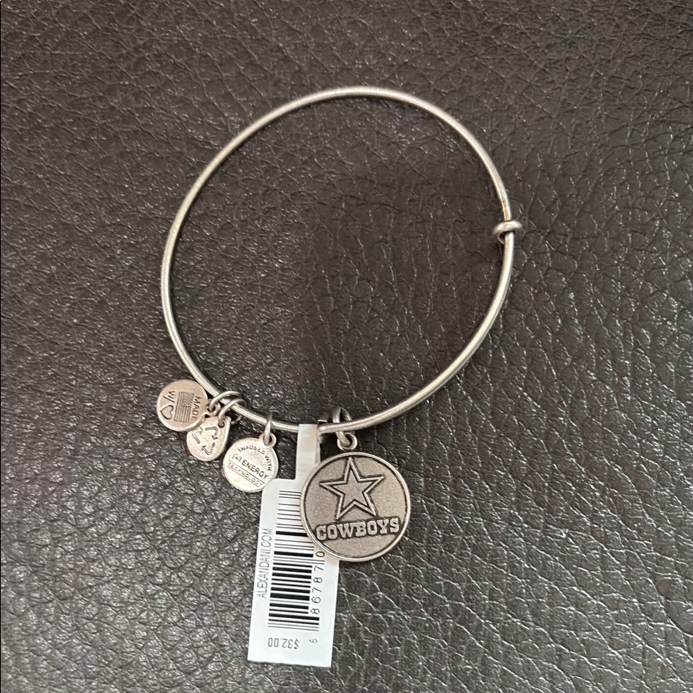 Alex and ani Dallas cowboys silver charm bracelet
